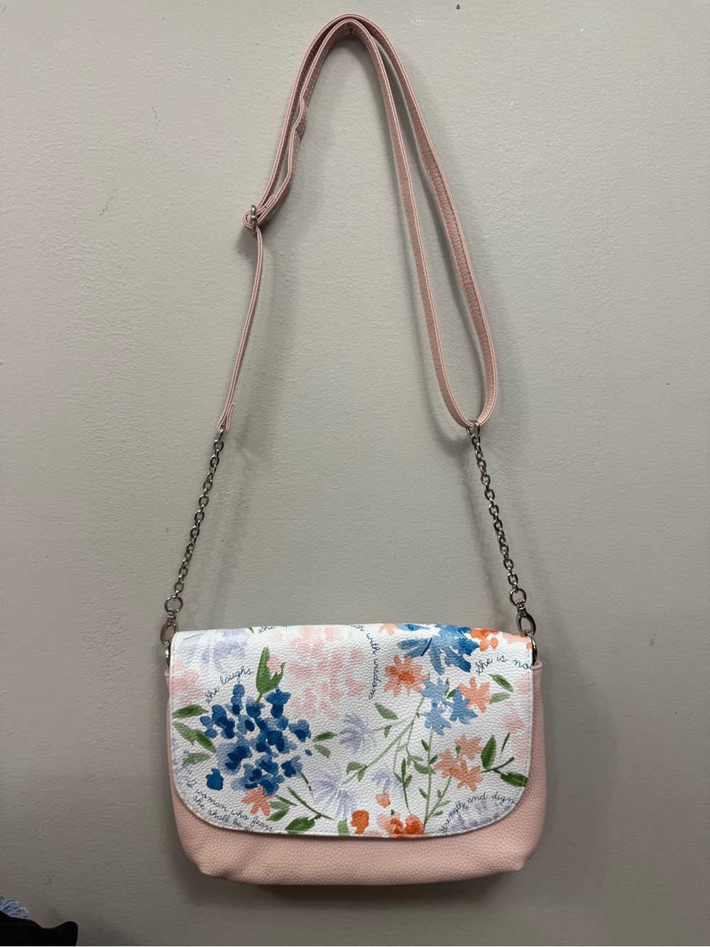 Thirty-one Floral Print Pink Crossbody - Lightweight Shoulder Purse
